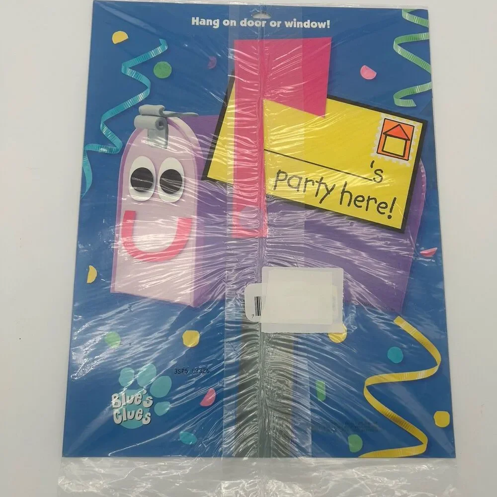 Blues Clues  Party Express Birthday Party Signs Party Here Time To Open Presents